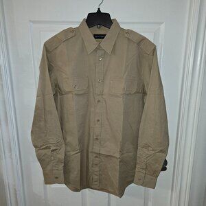 Ralph Lauren Black Label Brushed Poplin  Utilitarian Shirt